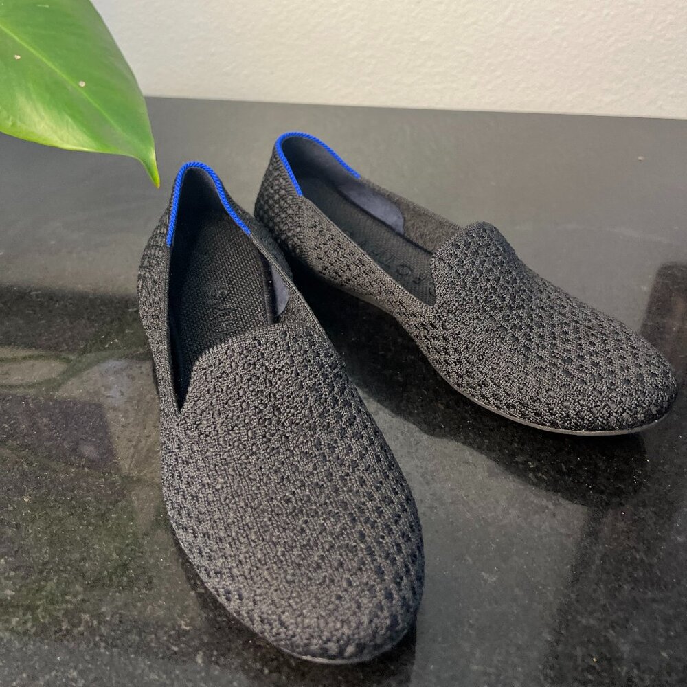 Rothy's Black and Blue Loafers